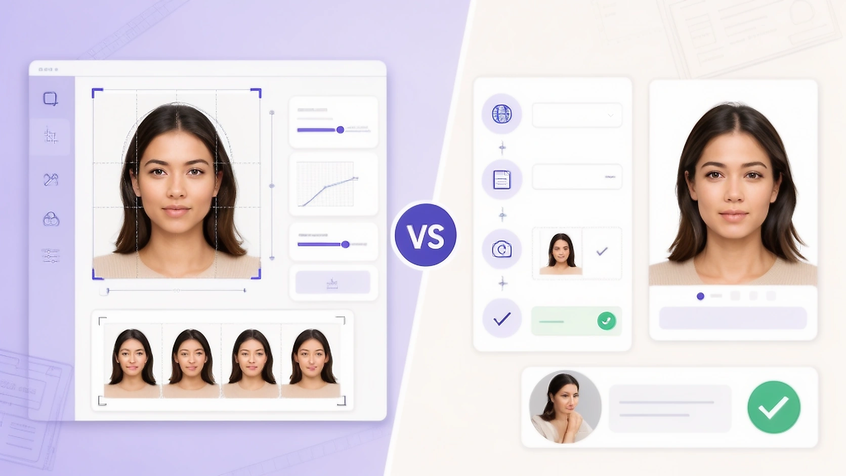 PassportPhotoBox and PhotoGov passport photo preparation workflows compared with editing controls and guided review