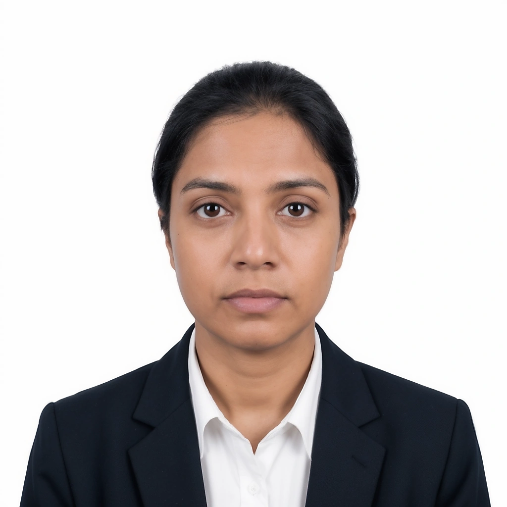 Prepared passport photo after background and framing help from artificial intelligence